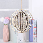 décoration murale bois découpé laser fleur vie géométrique bohème spirituelle suspension 22cm mandala complexe