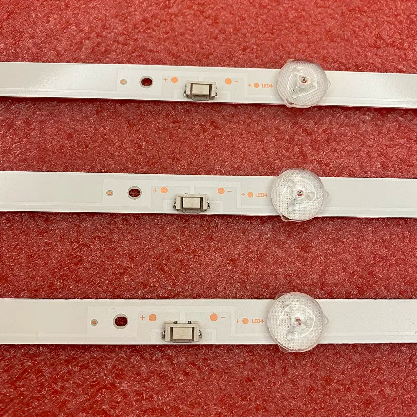 bandes lumineuses led blancs rectilignes modernes connecteurs boutons fixations 15 pcs téléviseur