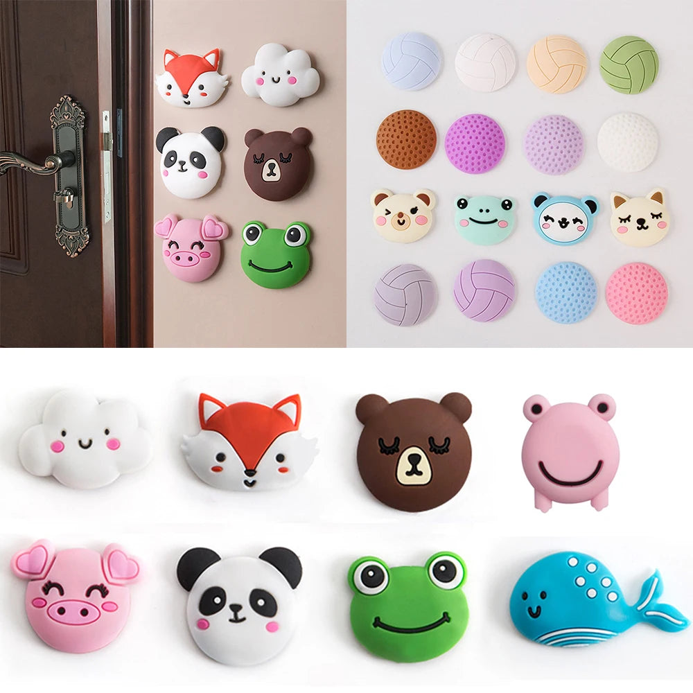 aimants frigo animaux mignons multicolores protection porte arrêt bruit 5cm 5cm cartoon
