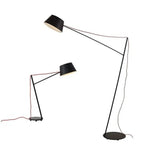 lampe sol moderne noir rouge led éclairage intérieur minimaliste vintageTouchable Interrupteur Marche Arrêt