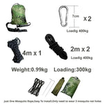 hamac camping moustiquaire camouflage protection soleil anti moustiques sac rangement corde suspension sécurité pratiqueextérieur