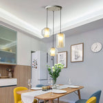 lampe suspendue moderne marbre blanche transparente salon chambre hallhôtel(touch screen)
