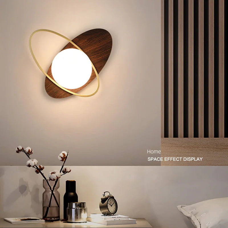 lampe murale moderne noir doré diffuseur blanc éclairage cuisine chambre salle manger entrée 21cm