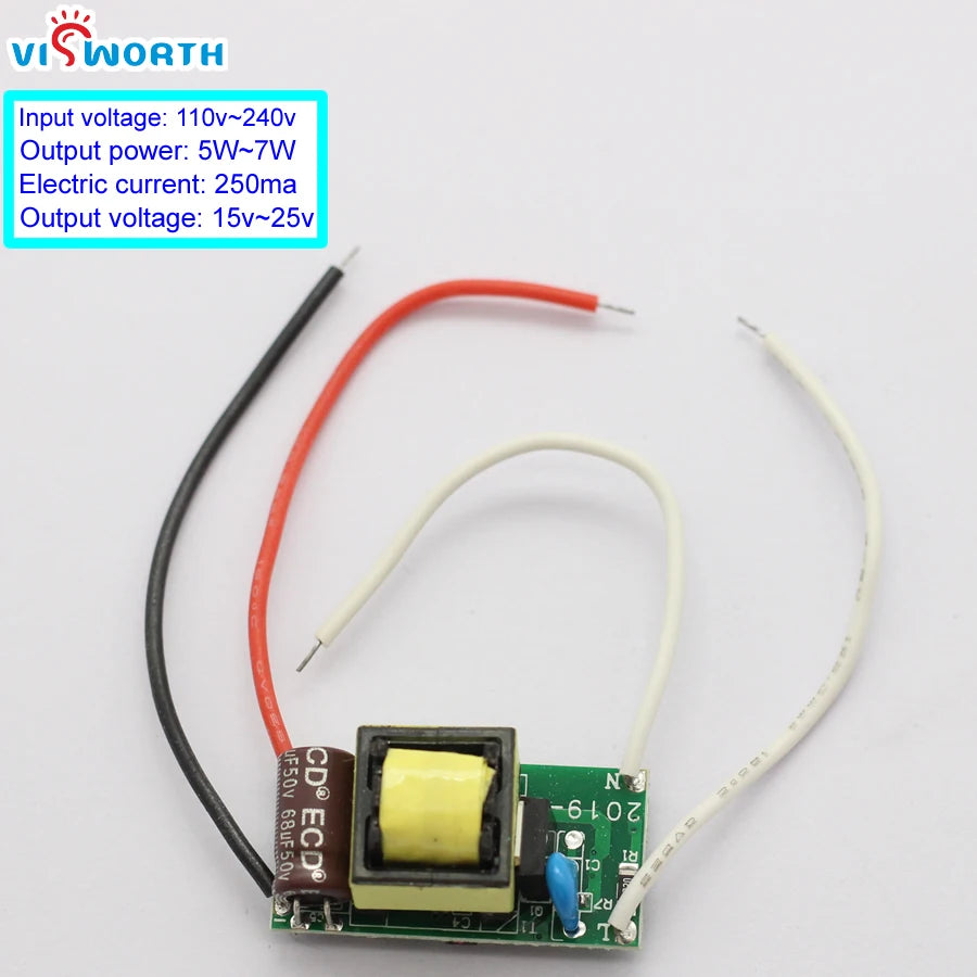 transformateurs éclairage 12v 15v 250ma 110v 240v vert jaune bleu noir