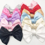 noeud papillon satiné rose clair gris rose rouge bleu clair beige noir blanc