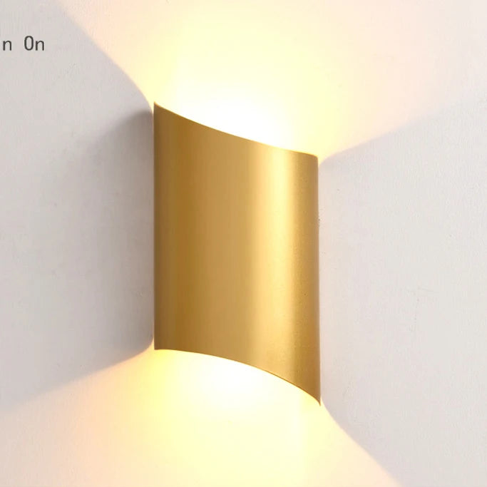 applique murale led moderne or blanc minimaliste fixée mur source lumineuse led 249 2000