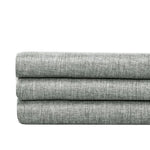 rideau douche gris moderne étanche texturé tissu imitation lin océanique 100x180cm
