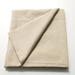 tissu popeline coton lin beige clair haute absorption anti bactéries teint uni 140cm large