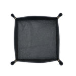 plateau rangement cuir noir rouge moderne porte clés montre carte boucles d'oreilles stylos figurine