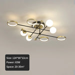 lustre moderne suspendu verre dépoli fer forgé noir doré led contemporain semi encastré