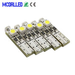 ampoules led blanc 12v 24v smd3528 modernes 50000h lumineuses t5 0.2w 20lm d4.6x21mm