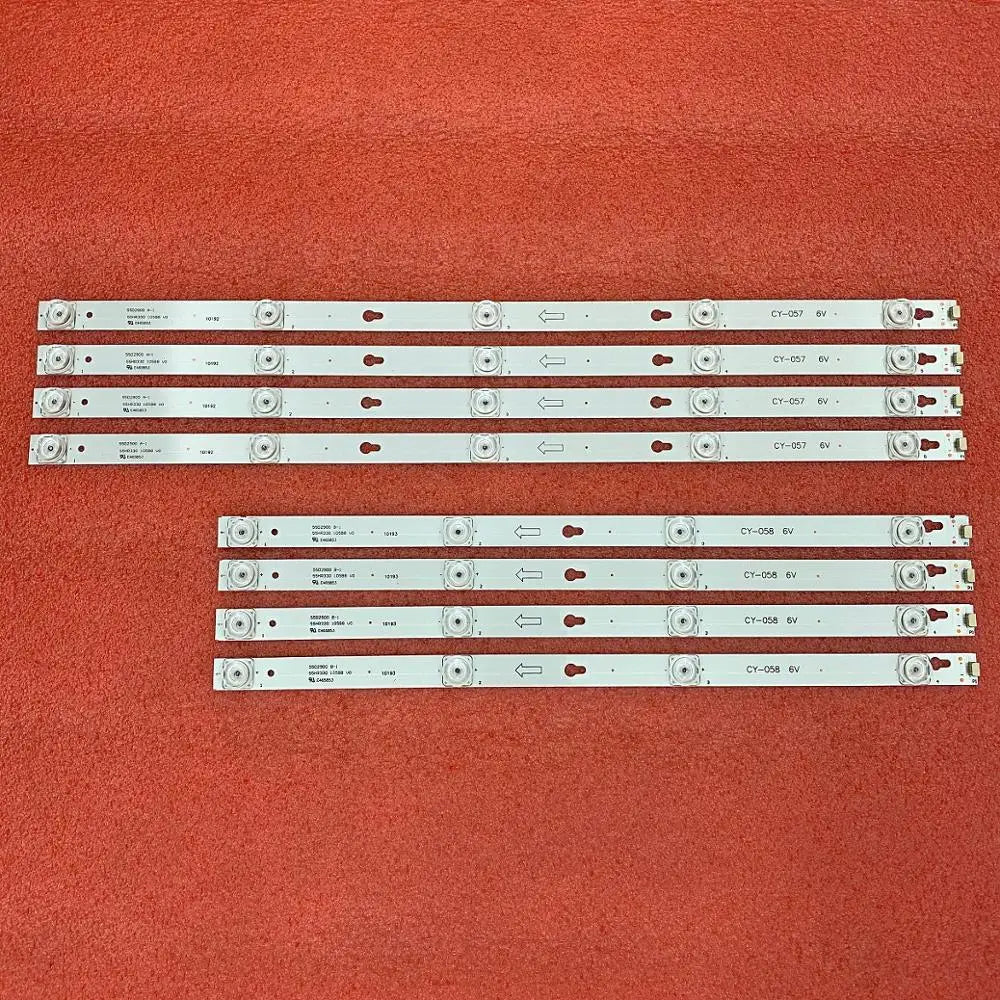 bandes led blancs modernes éclairage téléviseur fixations rectangulaires lisses opaques 10 bandes 20