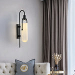 lampe murale moderne verre noir blanc éclairage led fixation murale quotidienne