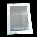 cadre peinture blanc texture grunge vintage 41cm 31cm adhésif aluminium toile