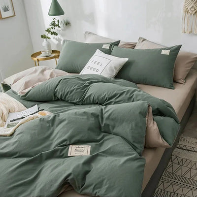 Housse de couette ado garcon couleur unie sur lit 150x200 cm