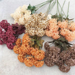 bouquet artificiel hortensia multicolore moderne decoration maison exterieur 60cm têtes