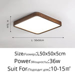 plafonnier led moderne rond carré bois chêne grain opalescent 30cm 60cm télécommande