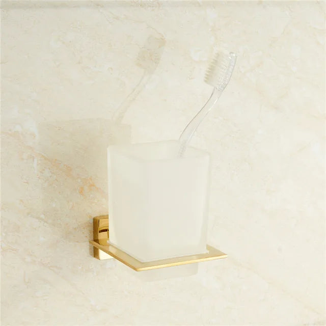 accessoires salle bain or blanc moderne vis papier toilette savon serviettes brosse dents élégant