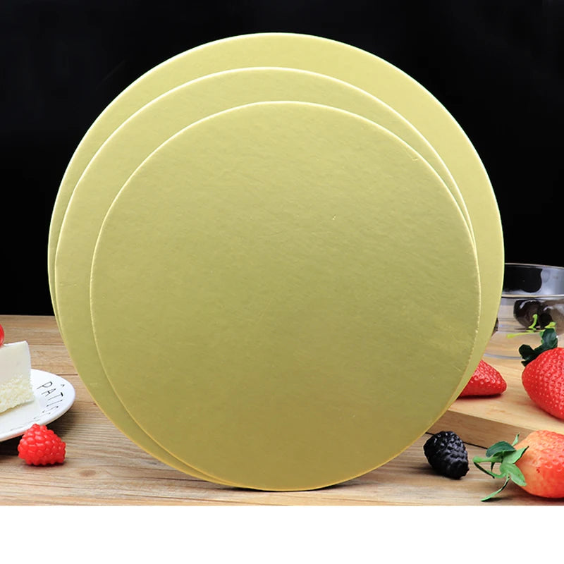 assiettes rondes or unies opaques modernes gâteau dessert présentation écologiques durables