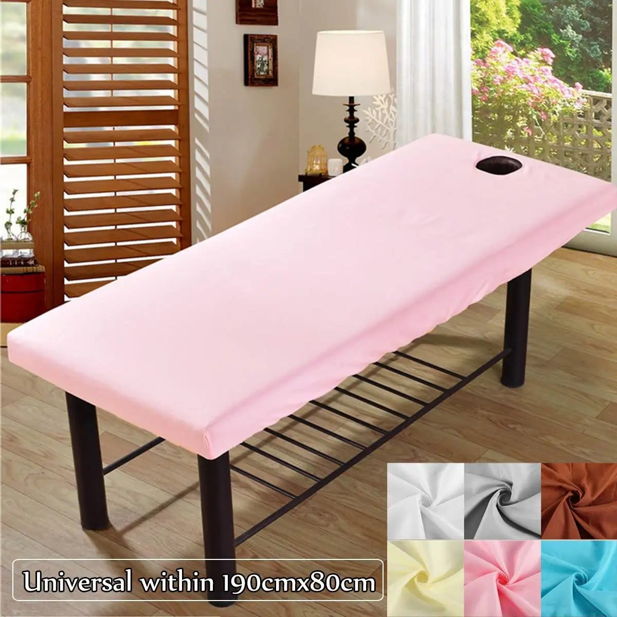 table massage pliable rose moderne fonctionnelle couverture unie opaques adultes salon beauté spa