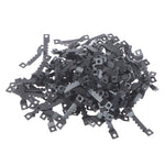 clips fixation métal dents scie noir 100 pièces 200 pièces