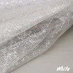 tissu polyester brillant effet paillettes moderne vert pastel rose violet bleu clair opaque décoration