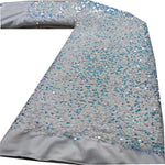 écharpe élégante dentelle velours rouge paillettes broderie trois dimensions mariage