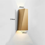 Applique murale LED moderne or blanc noir contemporaine fixée mur 610W