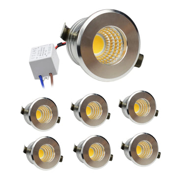 spot led encastrable aluminium moderne petit luminaire intérieur cuisine blanc noir or argent