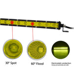 barre lumineuse led jaune moderne 13 20 32 38 inch ip67 vis protection