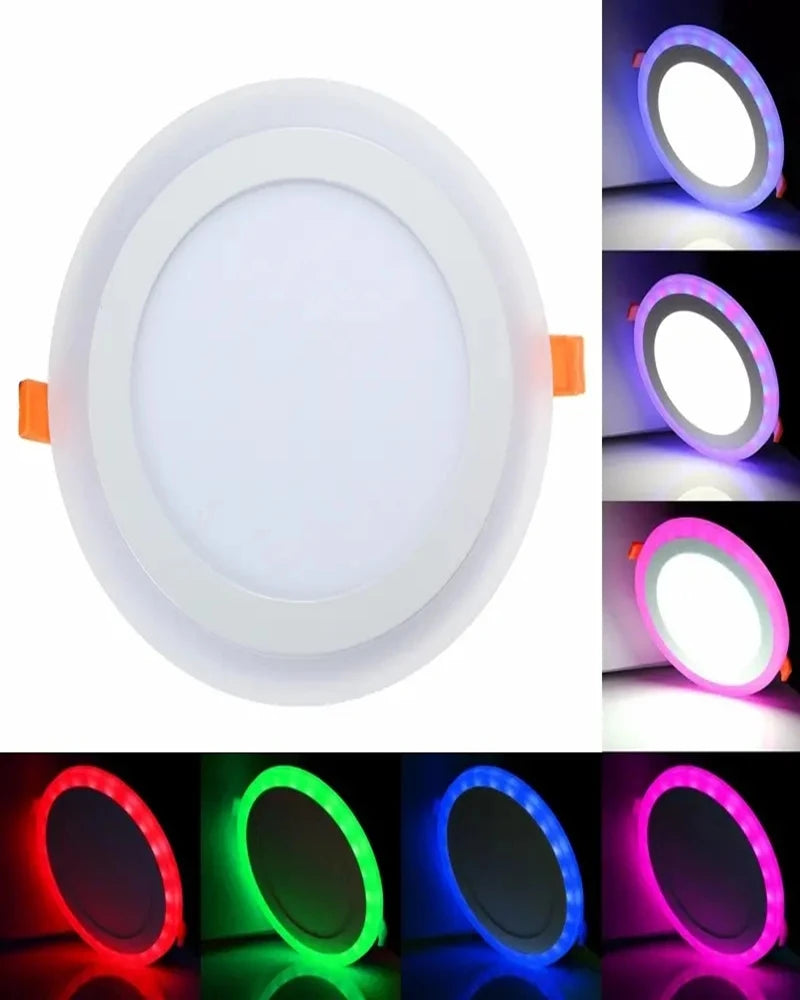 plafonnier led blanc multicolore rond carré moderne télécommande 6w 9w 16w 24w