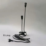 lampe flexible deux lumières pinces clipser blanc noir moderne fonctionnelle