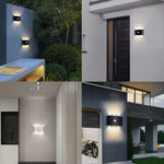 lampe murale led moderne blanc sensibilité mouvement étanche réglable intérieur extérieur