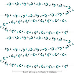 guirlande feuilles papier miroir turquoise orange anniversaire mariage festif tropical
