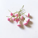 champignons artificiels blancs rouges roses bleus verts taches blanches décoration noël scrapbooking