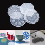 moulages silicones transparents coques fleurs motifs decoratifs table maison epoxy
