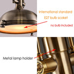 lampe suspendue industrielle vintage or argent noir métal brillant e27 étude salon chambrehôtel