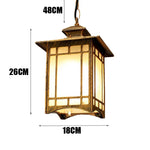 lampe suspendue classique vintage noir grille géométrique beige translucent chambre salon étanche autonome