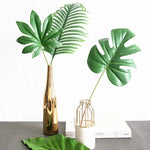feuilles artificielles vertes plante tropicale branche monstera décoration intérieure décoration extérieure moderne feuilles différentes