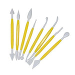 outils douille fondant cake sculpting modélisation sucre décorations diy baking jaune blanc ergonomiques cake