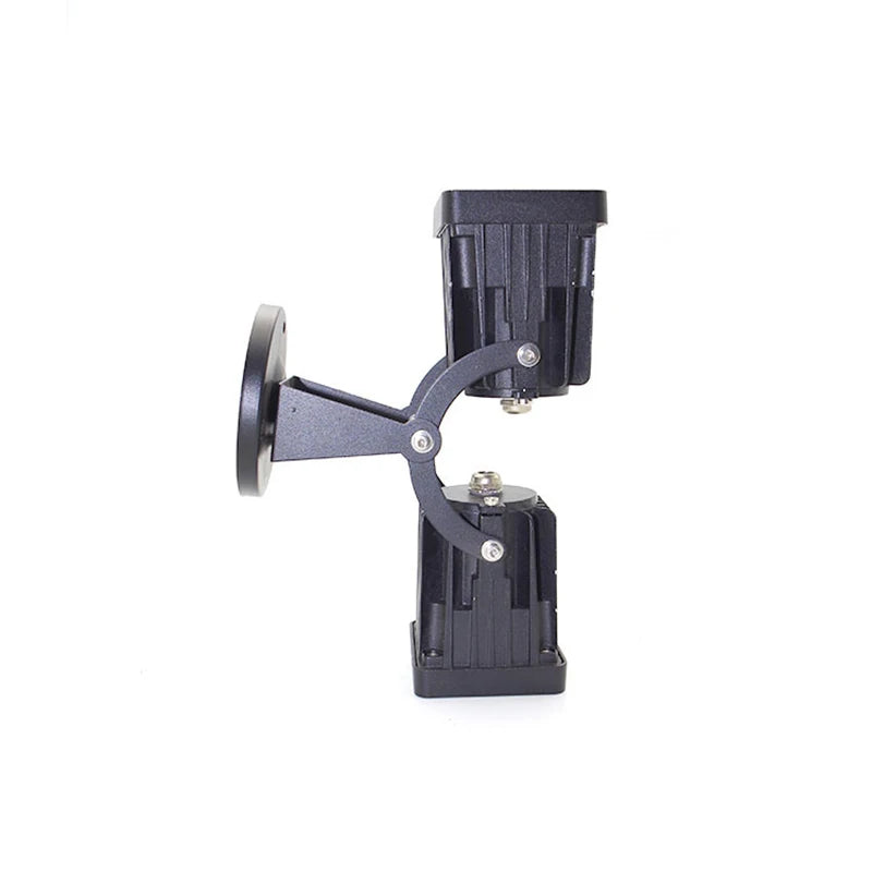 projecteur led double tete impermeable noir moderne exterieur jardin ip65 10w