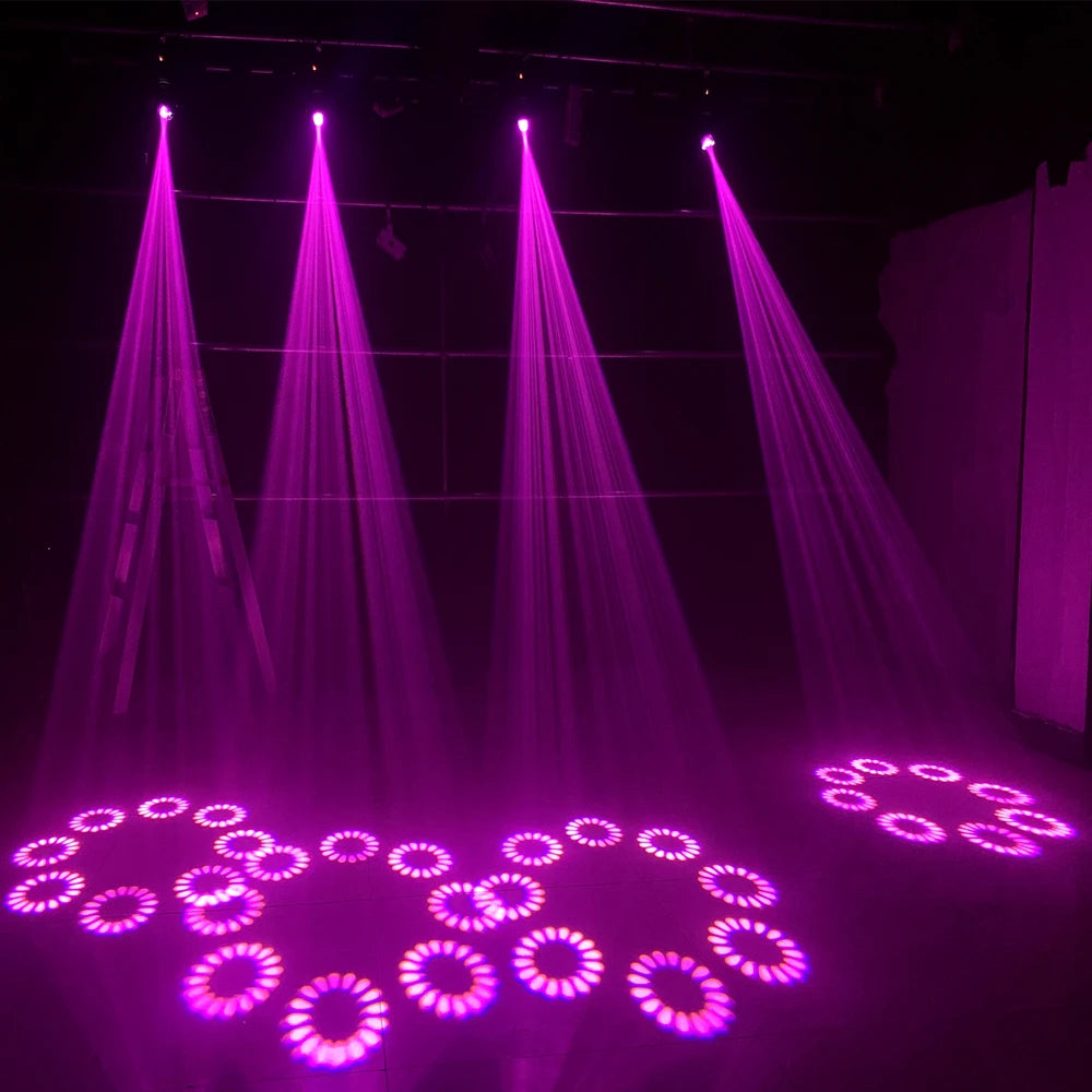 projecteur scène led noir effet stroboscope djs professionnel certifié dmx