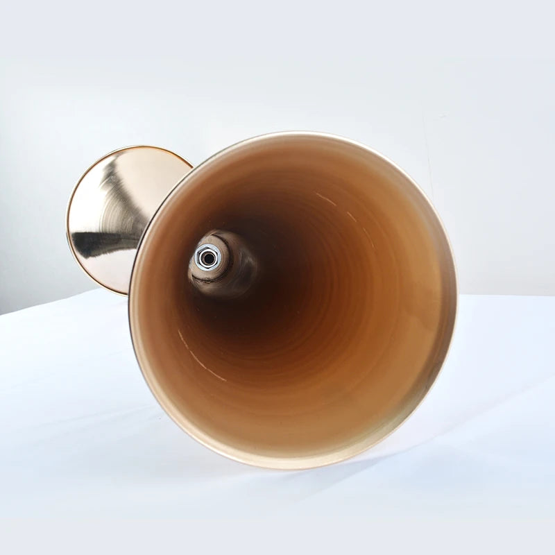 vases dorés modernes lisses haute mariage anniversaire décoration table événement