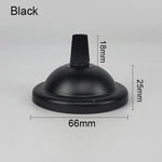 support lampe moderne vis fixations 18mm 25mm 66mm noir blanc doré cuivre