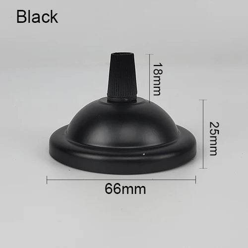 support lampe moderne vis fixations 18mm 25mm 66mm noir blanc doré cuivre