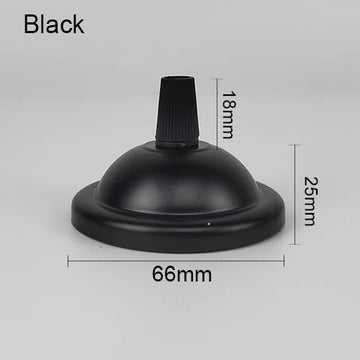 support lampe moderne vis fixations 18mm 25mm 66mm noir blanc doré cuivre
