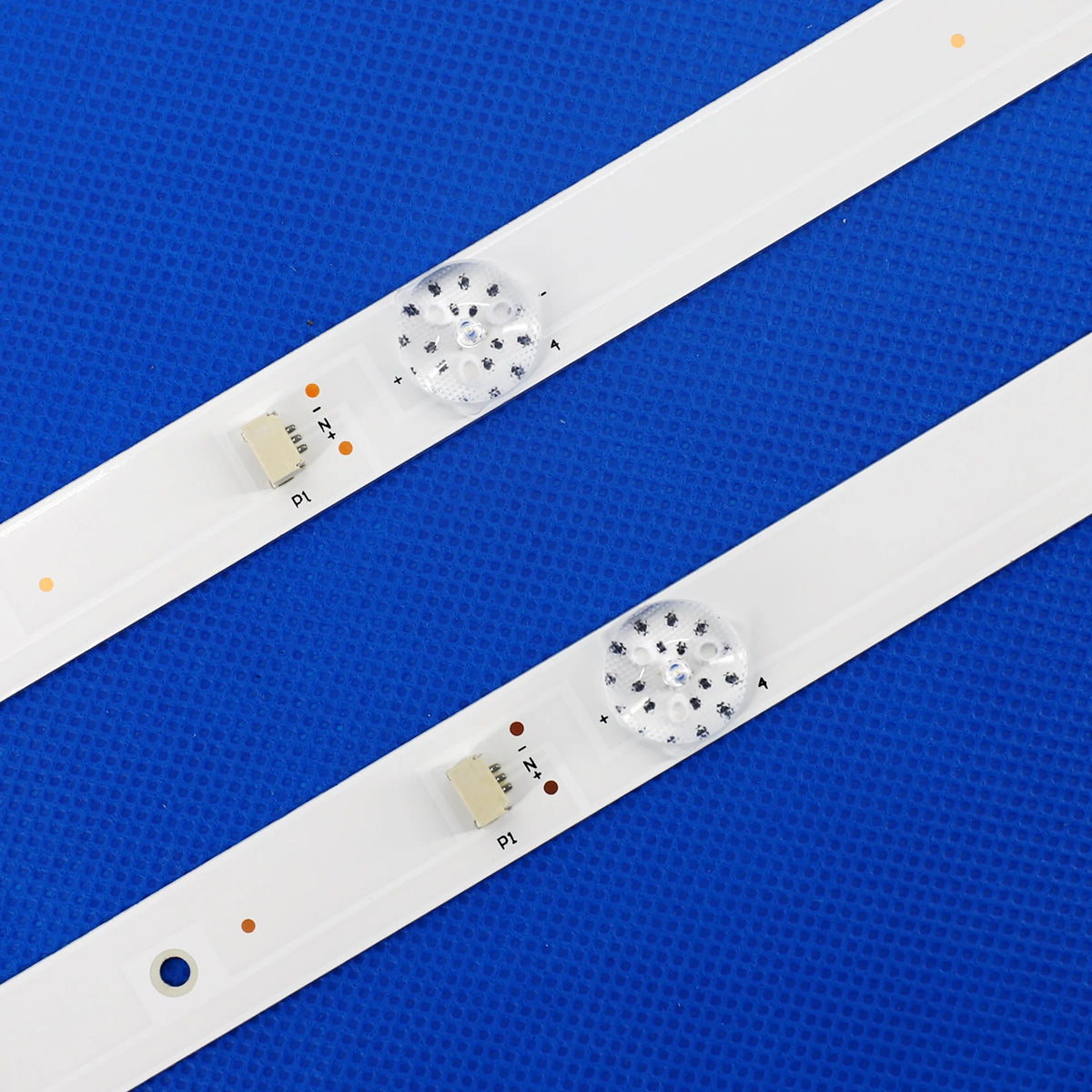 bande lumineuse led blanc points noirs moderne connecteurs dorés 6v 32 pouces aluminium substrat