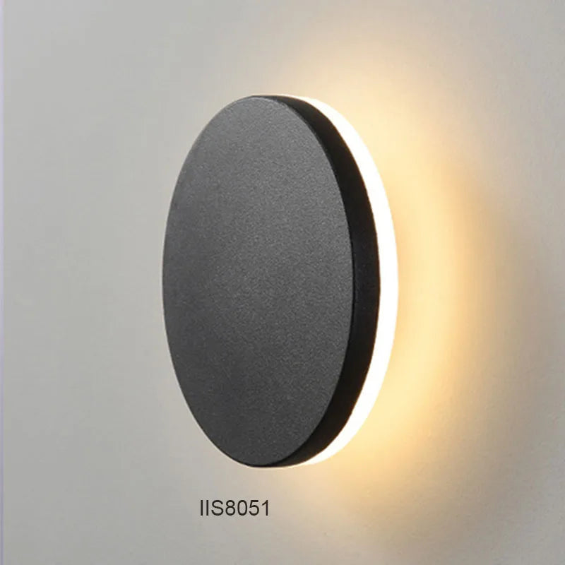 applique murale led moderne étanche ip65 aluminium noire autonome extérieur jardin porche
