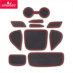 tapis porte voiture moderne tapis antidérapant hexagonal noir rouge adhésif pvc