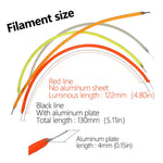 décoration led flexible 130mm jaune rouge vert bleu blanc moderne minimaliste